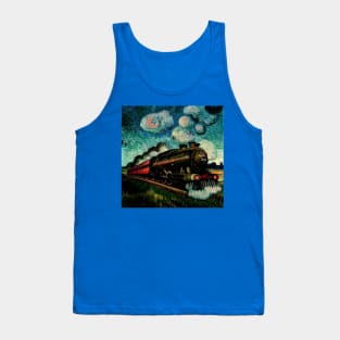 Starry Night Wizarding Express Train Tank Top